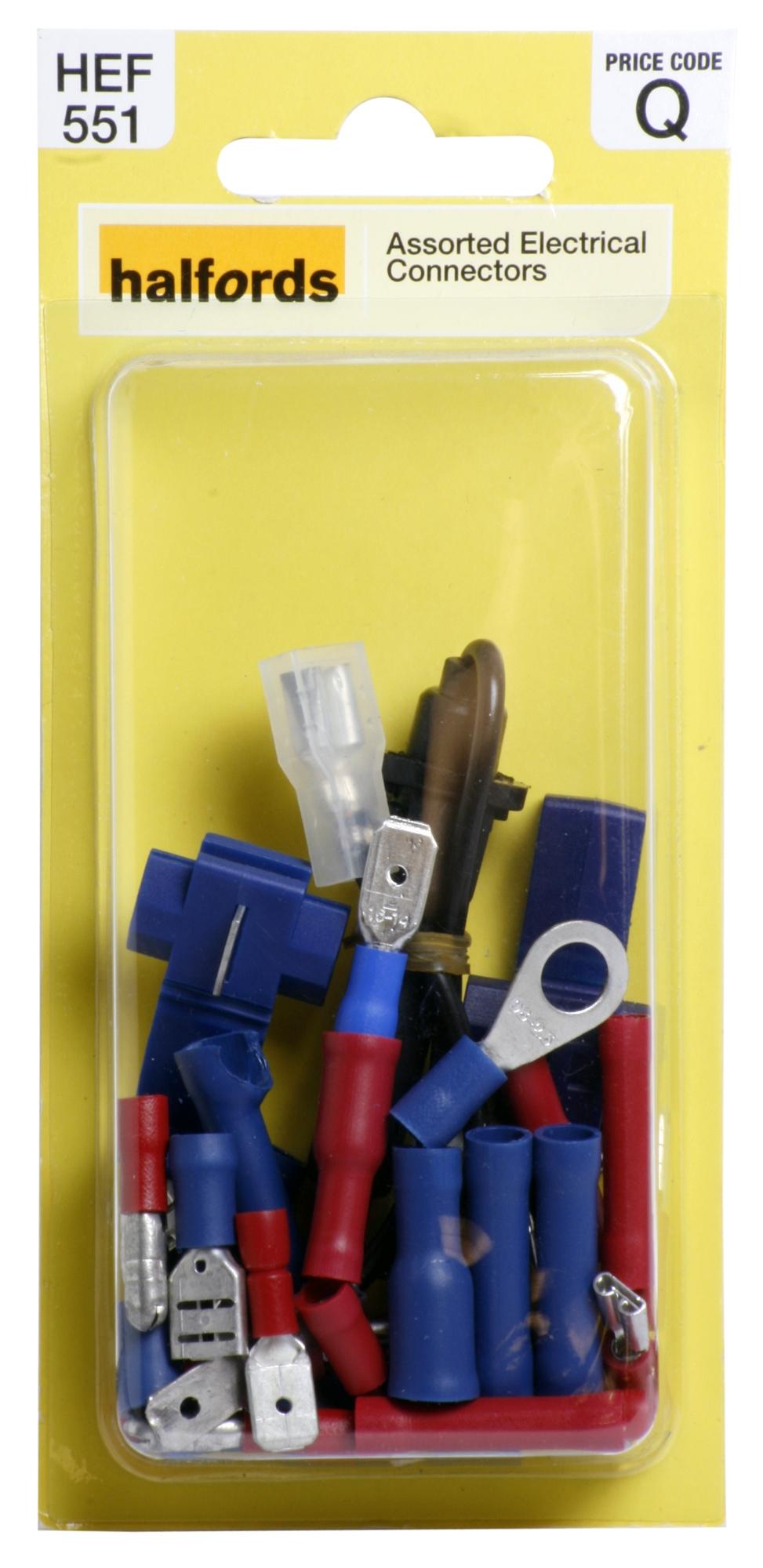 Halfords Assorted Electrical Connectors (HEF551) Halfords UK