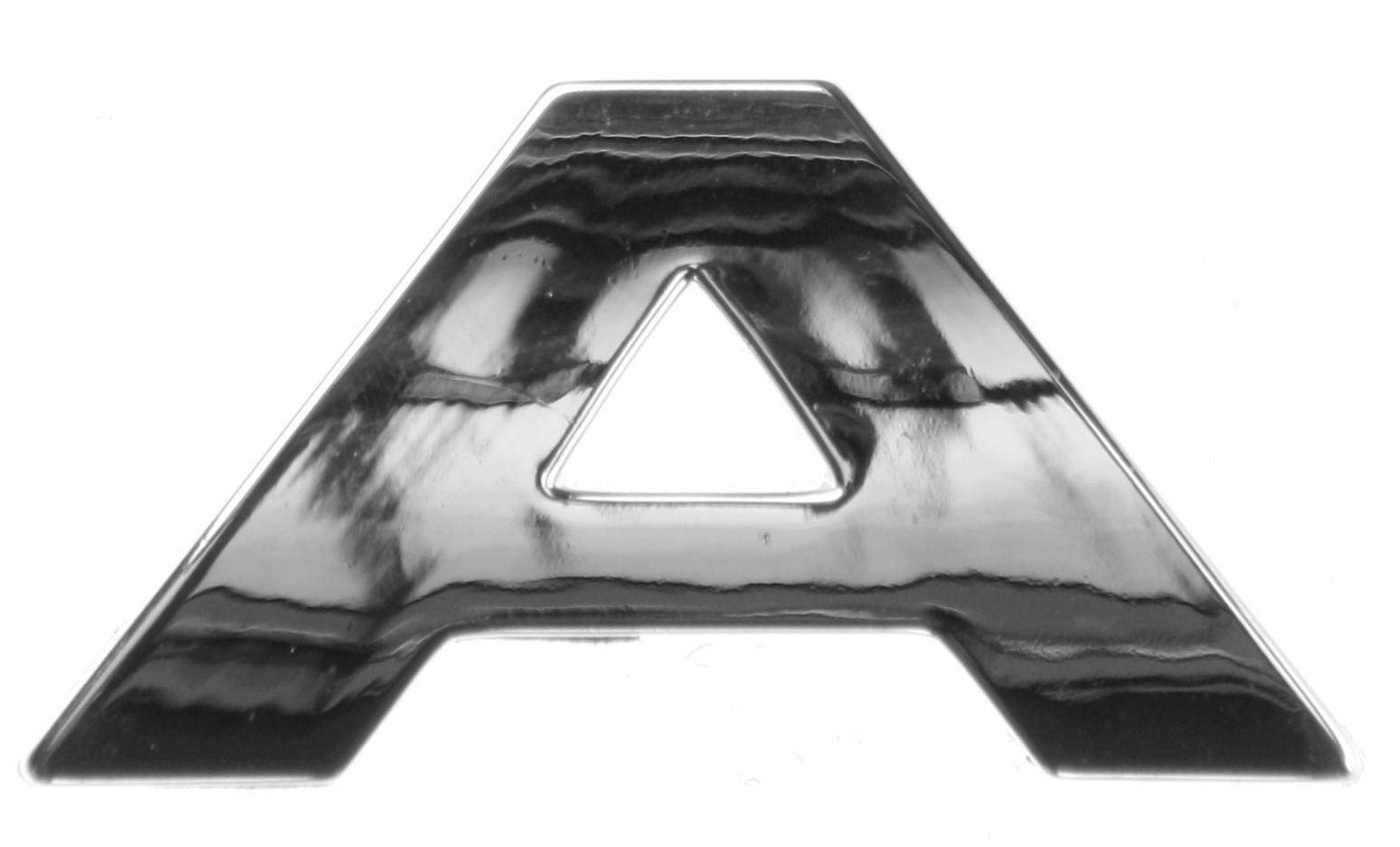 Chrome Letter Badge A Halfords UK