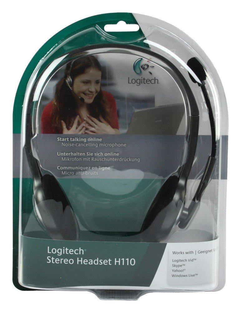 Logitech Stereo Headset H110 NoiseCancelling Microphone Price in