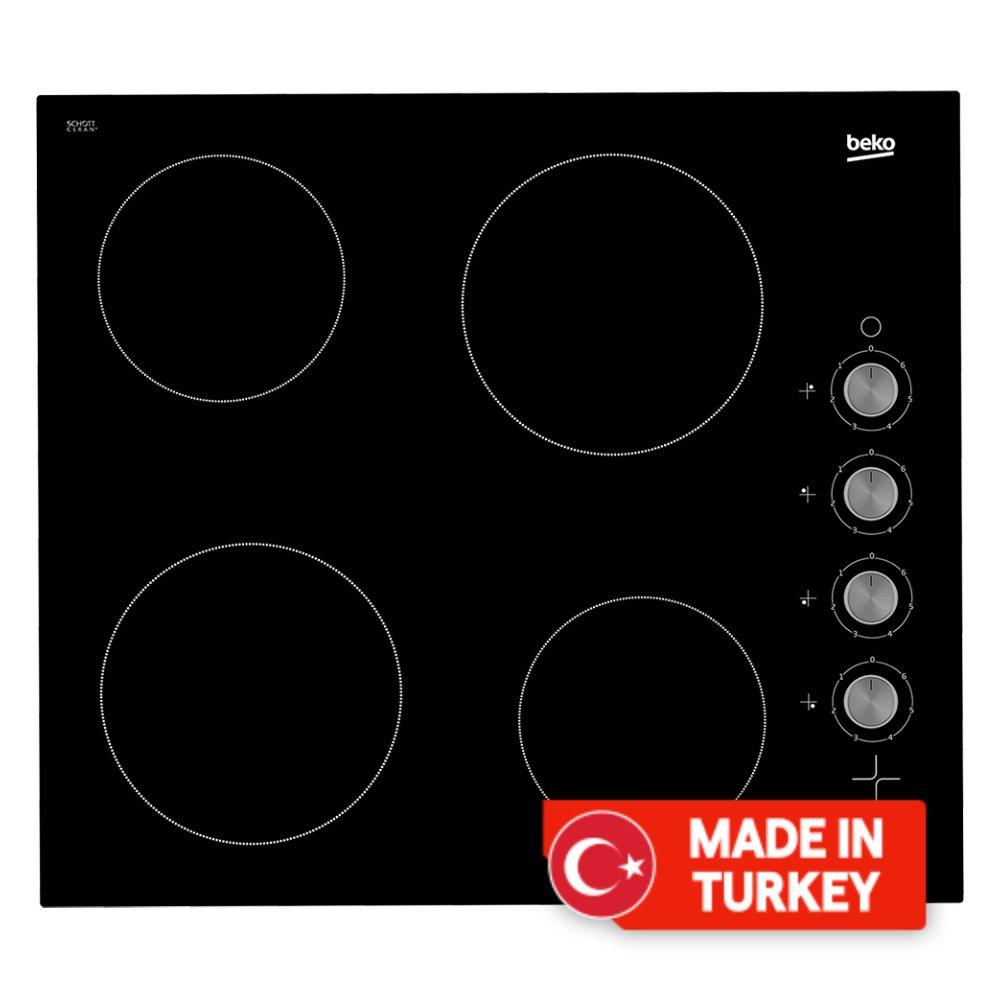 Beko 60cm Ceramic Burner Built In Electric Hob (HIC 64100) Price in