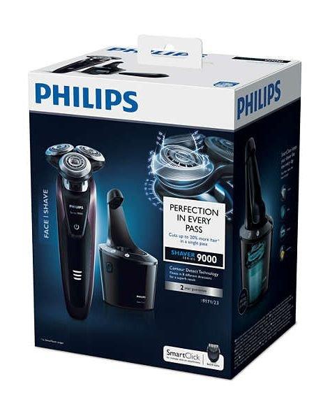 Philips Aquatec Shaver Smart Clean Black/Purple (S9171/23) Price in
