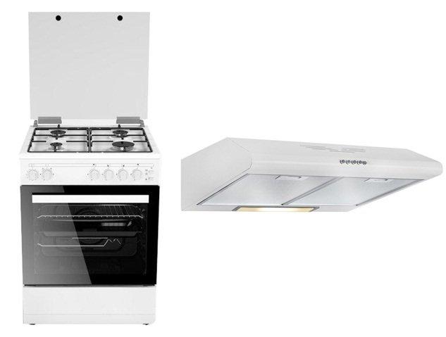 Wansa Cooker 60 x 60 cm + Wansa 60cm Cooker Hood Price in Kuwait Xcite