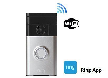 Ring Video Doorbell 2nd GenSatin Nickel with Builtin Rechargeable