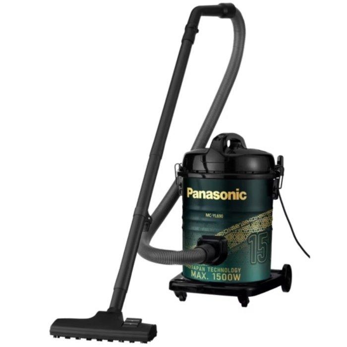 Panasonic Drum Vacuum Cleaner 1500 W, 15 Liter, MCYL690A747 Black