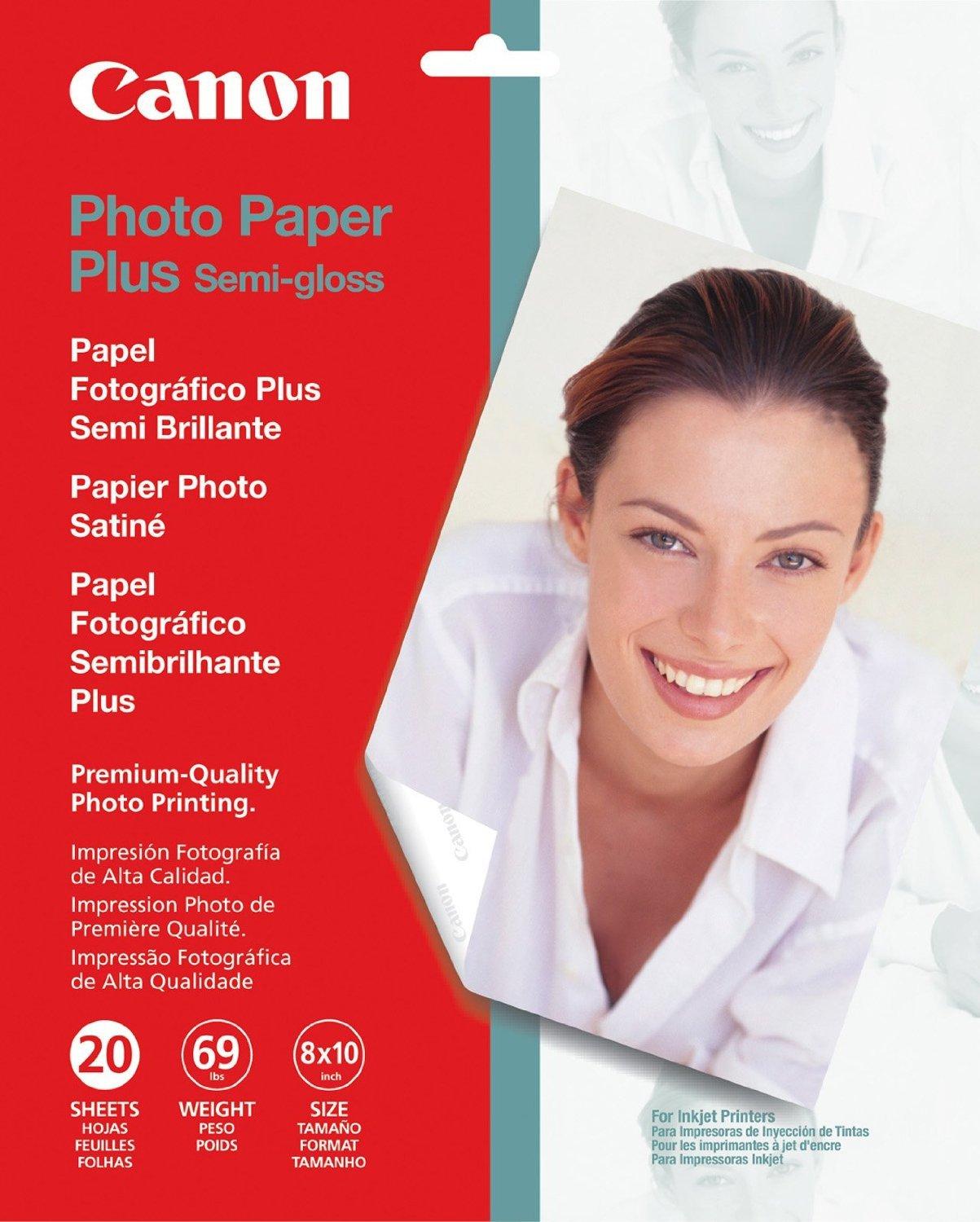 Canon SG201 Photo Paper Plus SemiGloss 8 x 10inch 20 Sheets Price