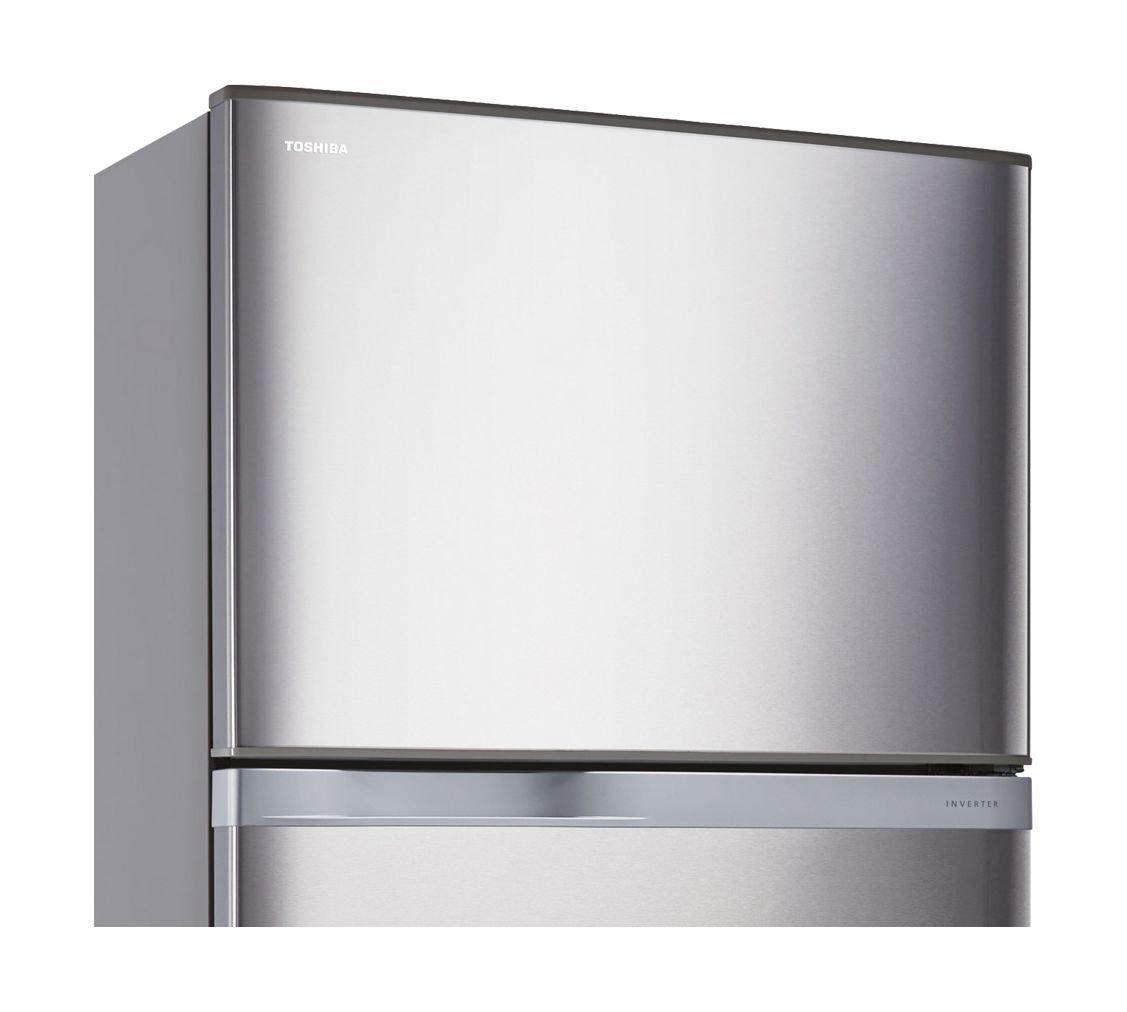 Toshiba 20 Cubic Feet Top Mount Refrigerator Silver (GRW69ATEZ(S