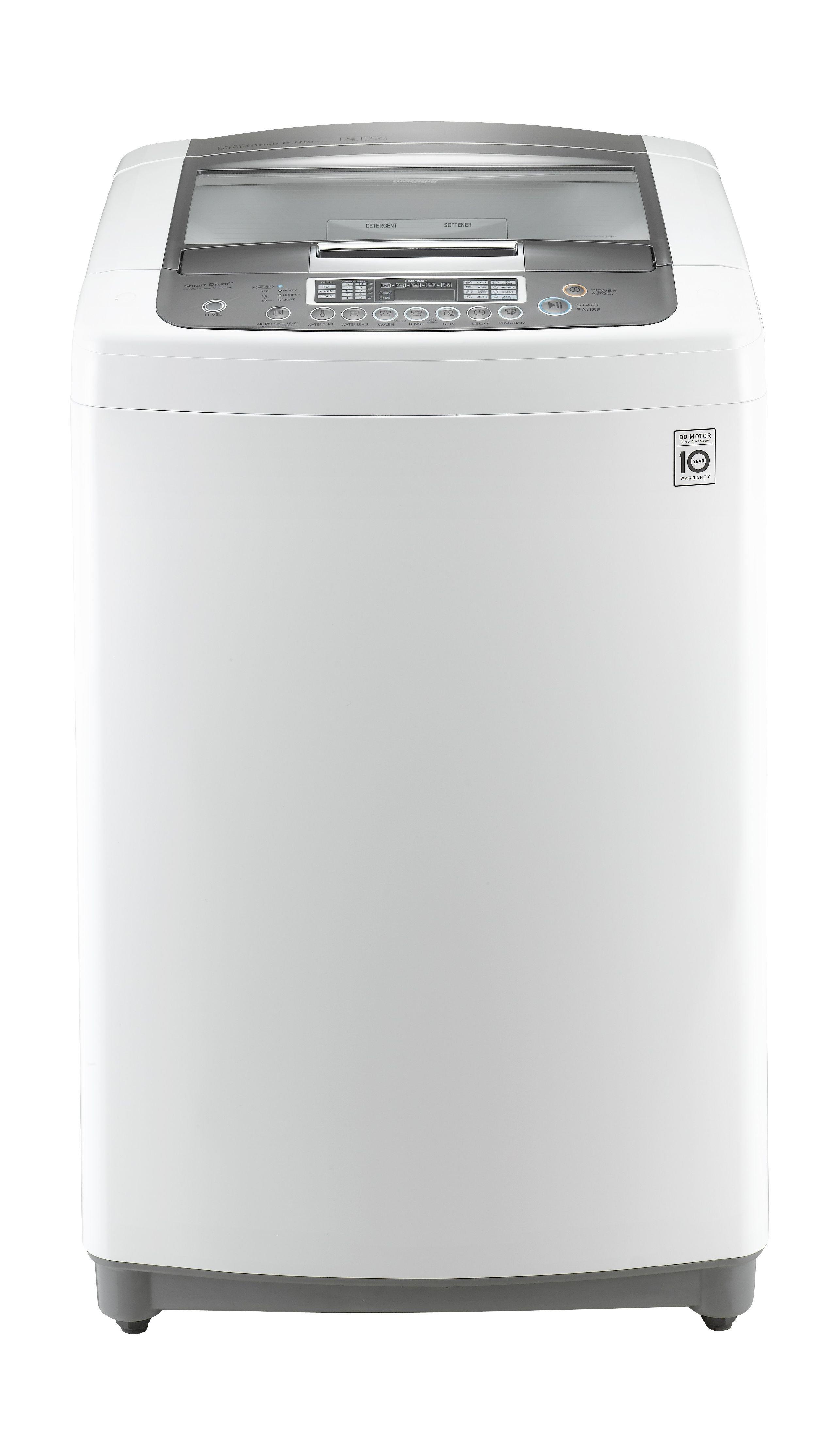LG 12KG Top Load Washer (WTX12DBW) White Price in Kuwait Xcite