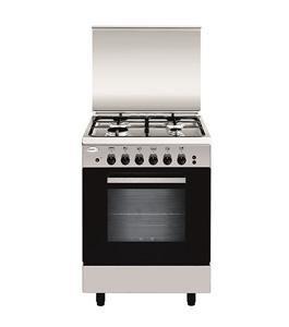 Glem Gas 4 Burners Free Standing Gas Cooker Silver AL554GI/FS Price in Kuwait Xcite
