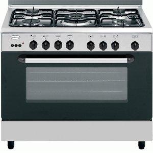 Glem Gas 5 Burner Gas cooker Silver AL857GI/FS Price in Kuwait Xcite