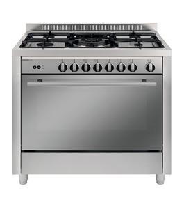 Glem Gas 5 Burners Free Standing Gas Cooker Silver MX167GI/FS/MF
