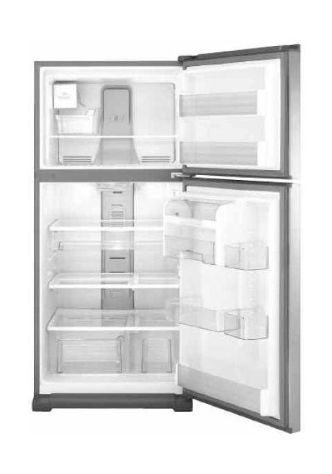 Whirlpool 22 Cubic Feet Top Mount Refrigerator Silver (5VWT59SFYF