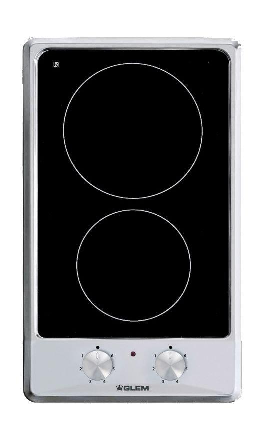 Glem Glass P3FNMI 30 cm Ceramic Electric Hob Price in Kuwait Xcite