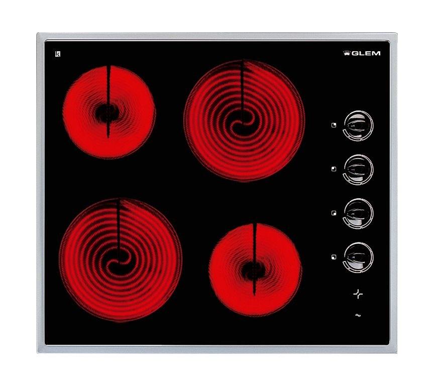 Glem Gas 60cm BuiltIn Electric Hob GTH64KIX Price in Kuwait Xcite