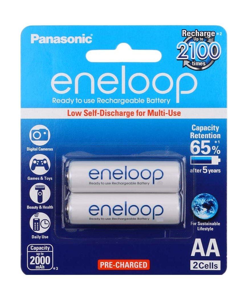 Panasonic Standard Rechargeable Eneloop AA Batteries (BK3MCCE/2BT