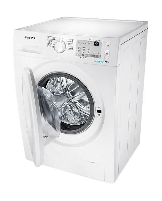 Samsung 7.5KG Front Loading Washing Machine (WW75J3263KW) White Price in Kuwait Xcite