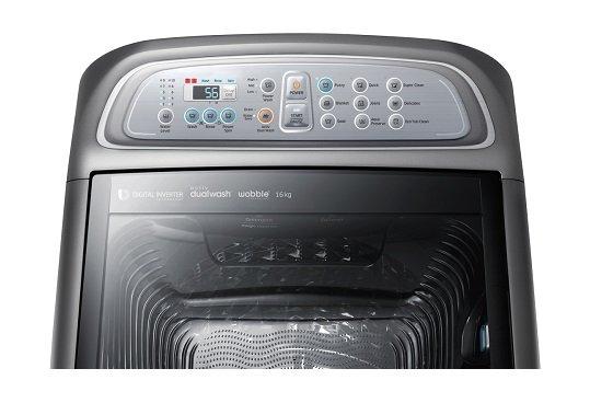 Samsung 13 Kg Top Load Washer (WA13J6730SP ) Silver Price in Kuwait