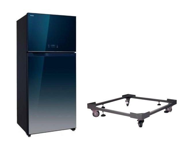 Toshiba 23 Cft. Top Freezer Refrigerator + Stand For Refrigerator With