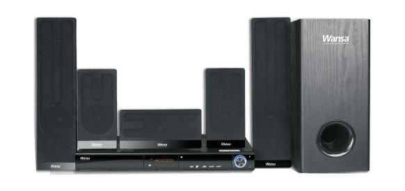 Wansa 5.1Ch AllinOne Home Theater System with HDMI (BK722AC) 105W