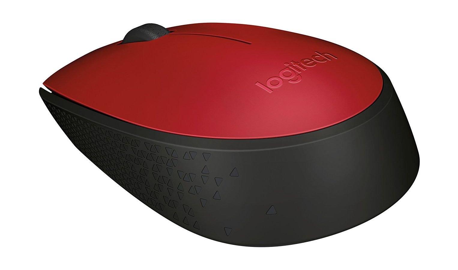 Logitech M171 2.4GHz Wireless Optical Mouse Red Price in Kuwait Xcite
