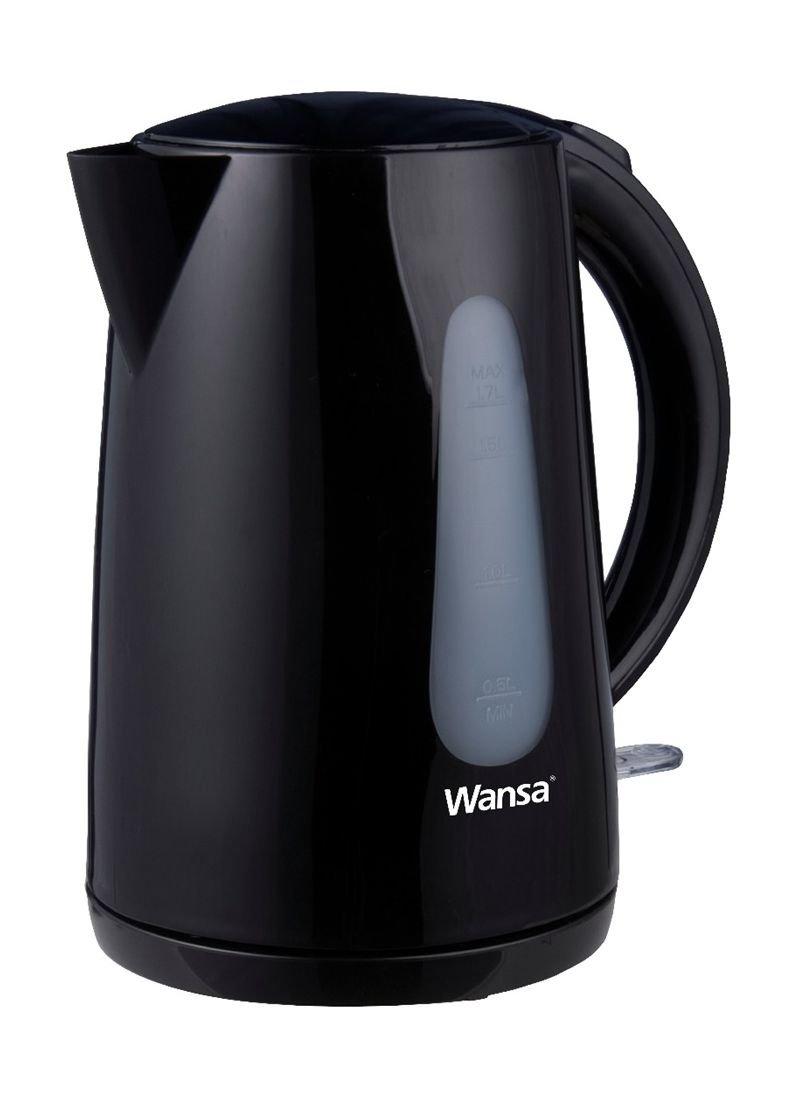 Wansa 2200W 1.7L Electric Kettle (KE01301AGS) Black Price in Kuwait