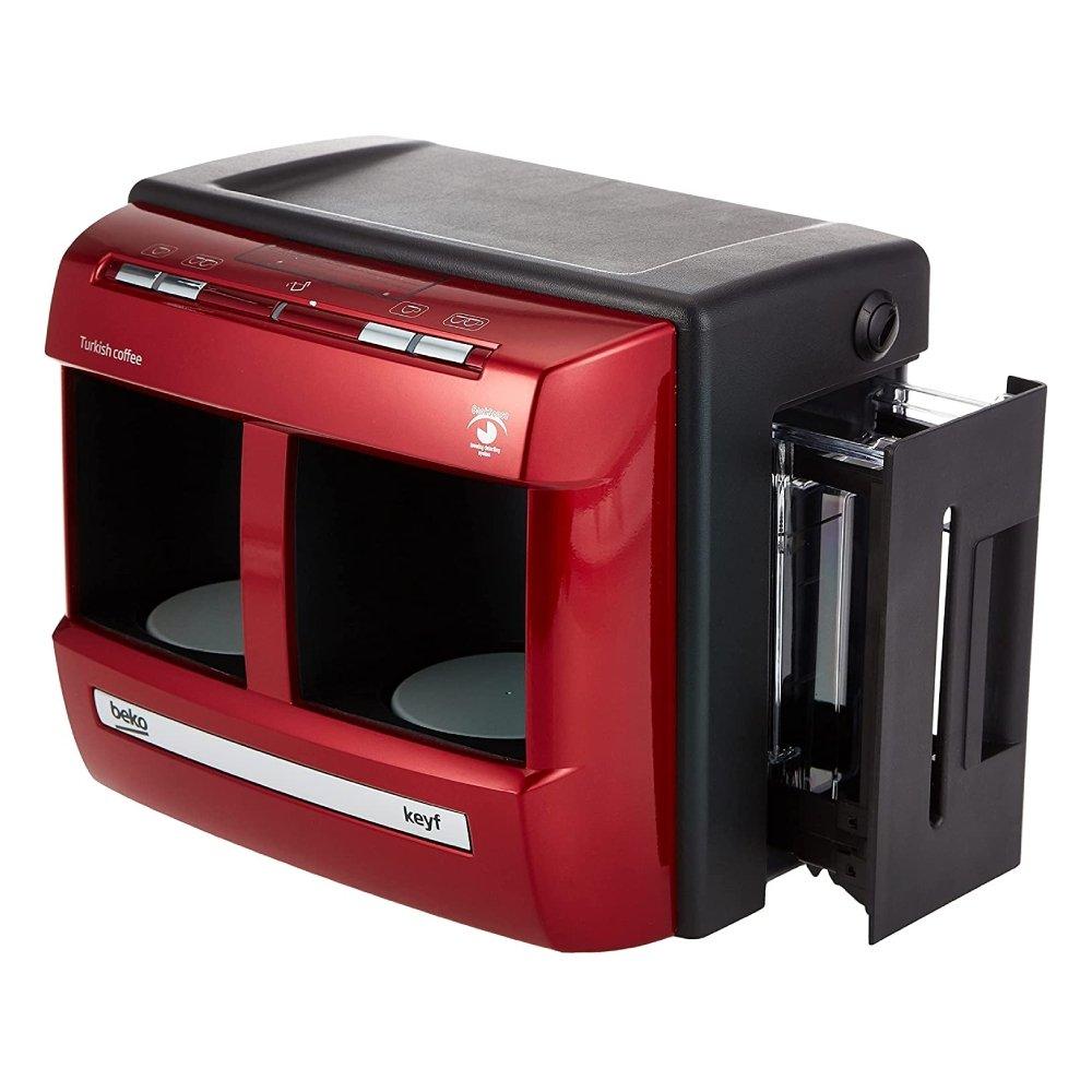 Beko Double Pot Turkish Coffee Maker, 1200W , 1L, BKK2113P LAL Red