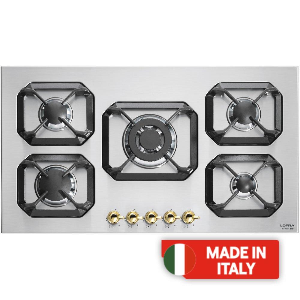 Lofra 90cm 5burner builtin gas hob (hrs9a0) black price in Kuwait