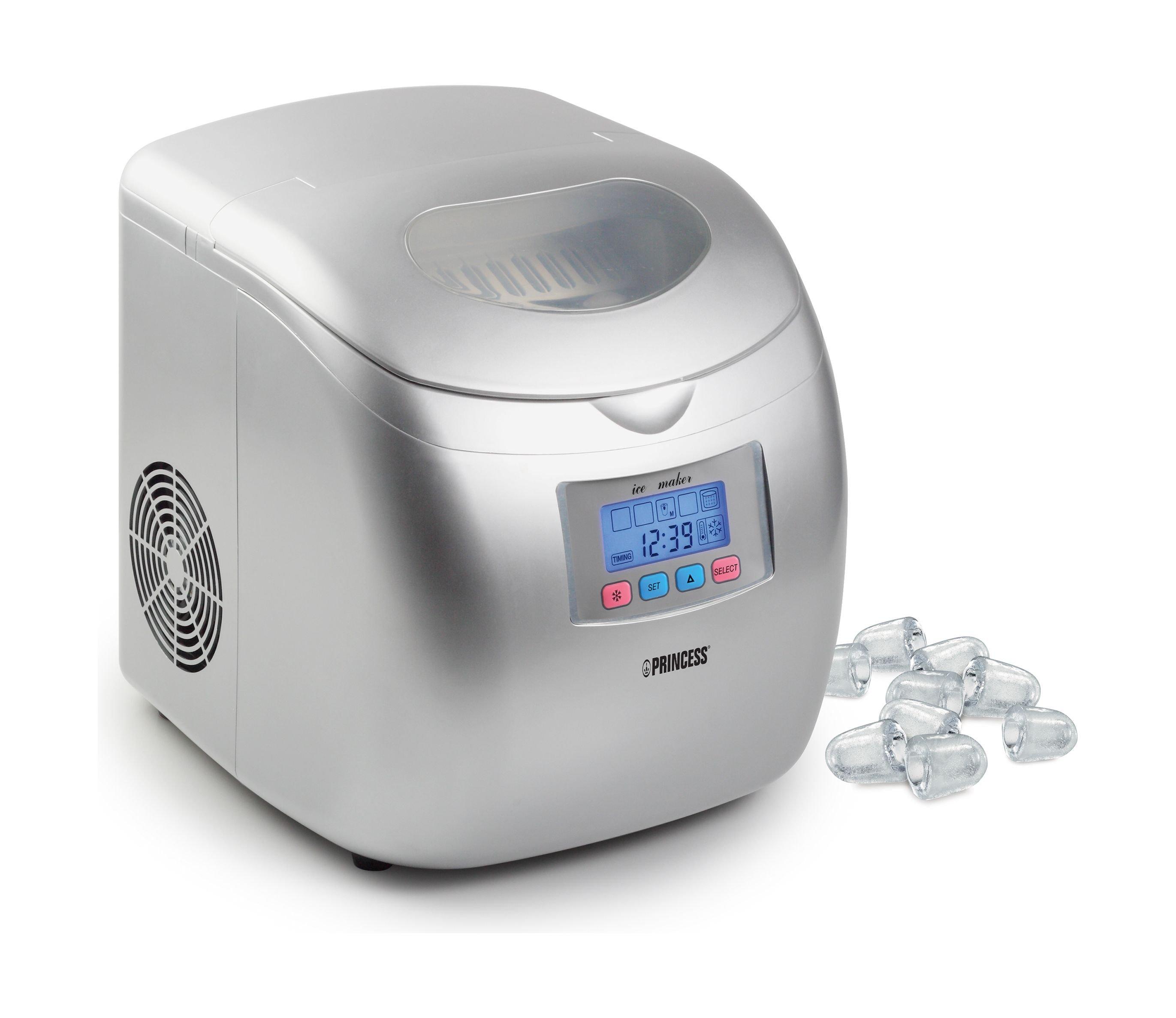 Princess 120W 2.8 Liters Ice Maker Silver Price in Kuwait Xcite