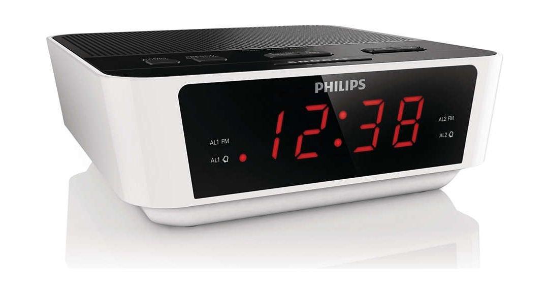 Philips Digital Clock Radio (AJ3115/05) Black / White Price in Kuwait