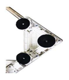 Wansa Adjustable Washing Machine Stand (L40A) White Price in Kuwait