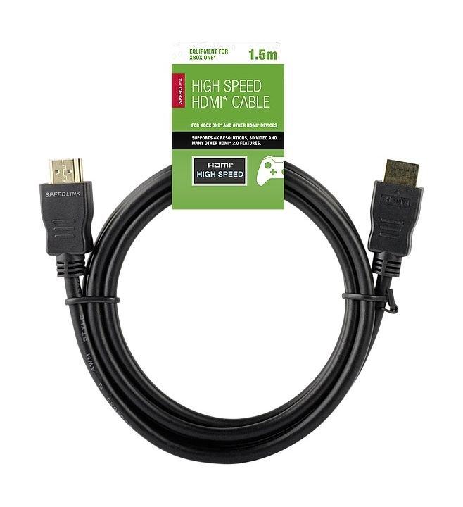Speedlink 1.5Meters High Speed HDMI Cable for Xbox One Black Price