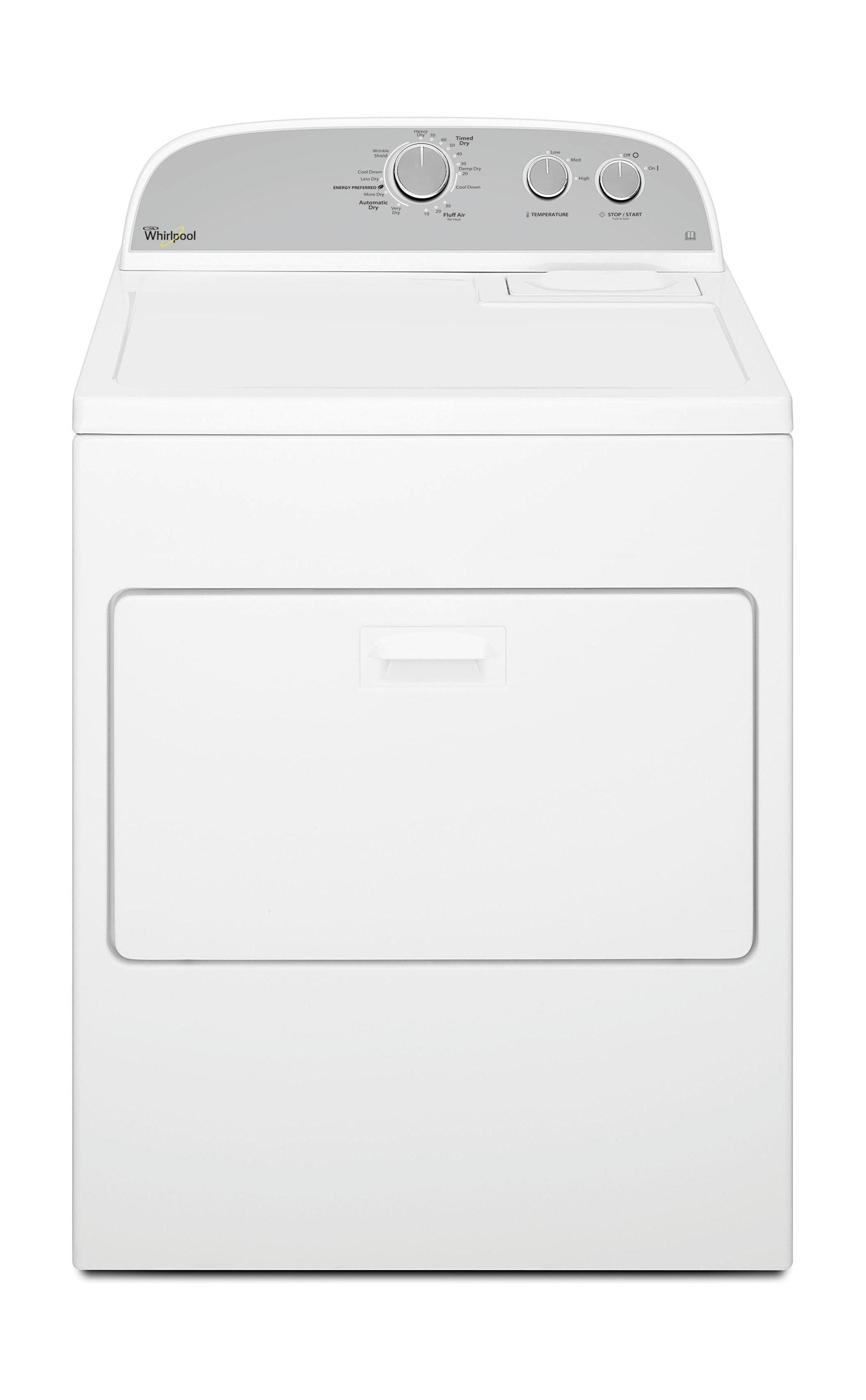 Whirlpool 3LWED4830FW Electric Clothes Dryer, 15KG, Air Vented Xcite