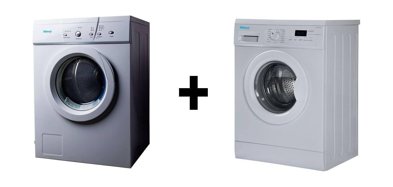 Wansa Gold 7KG Front Load Washing Machine + Wansa Gold 6kg Air Vented