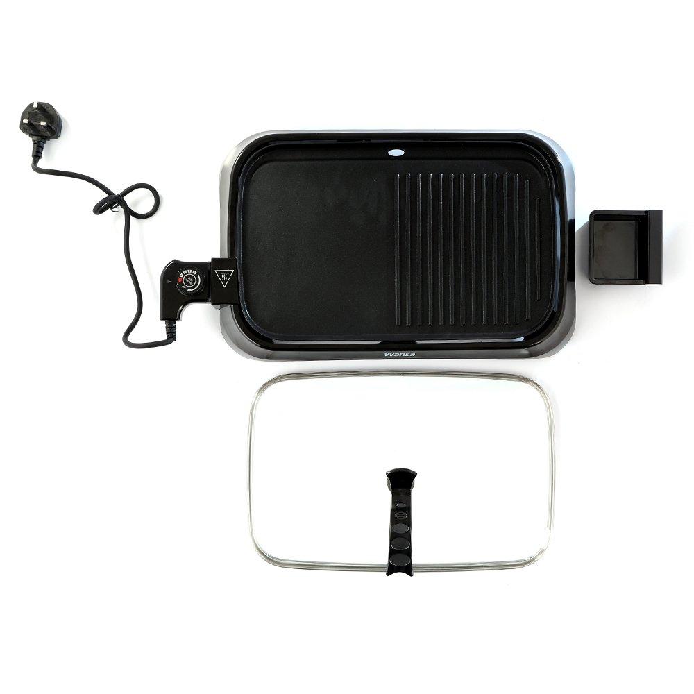 Wansa 1400 to 1600 Watts Electric Grill (MG7006) Xcite Kuwait