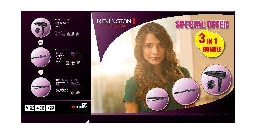 Remington Ceramic 230 Hair Straightener Black + Remington ProAir