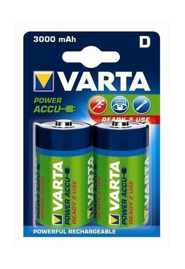 Varta Rechargeable ACCU 2D NickelMetal Battery 3000 mAh Rechargeable