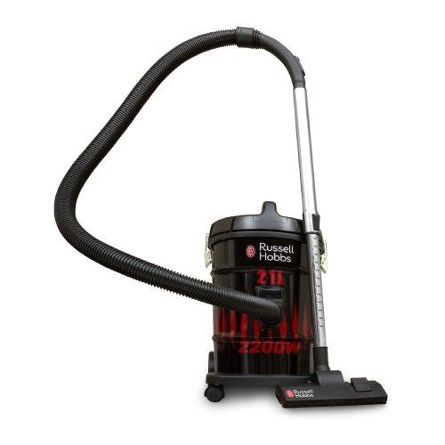 Russell hobbs 2x heavy duty vacuum cleaner, 2200w, 21 liters, black