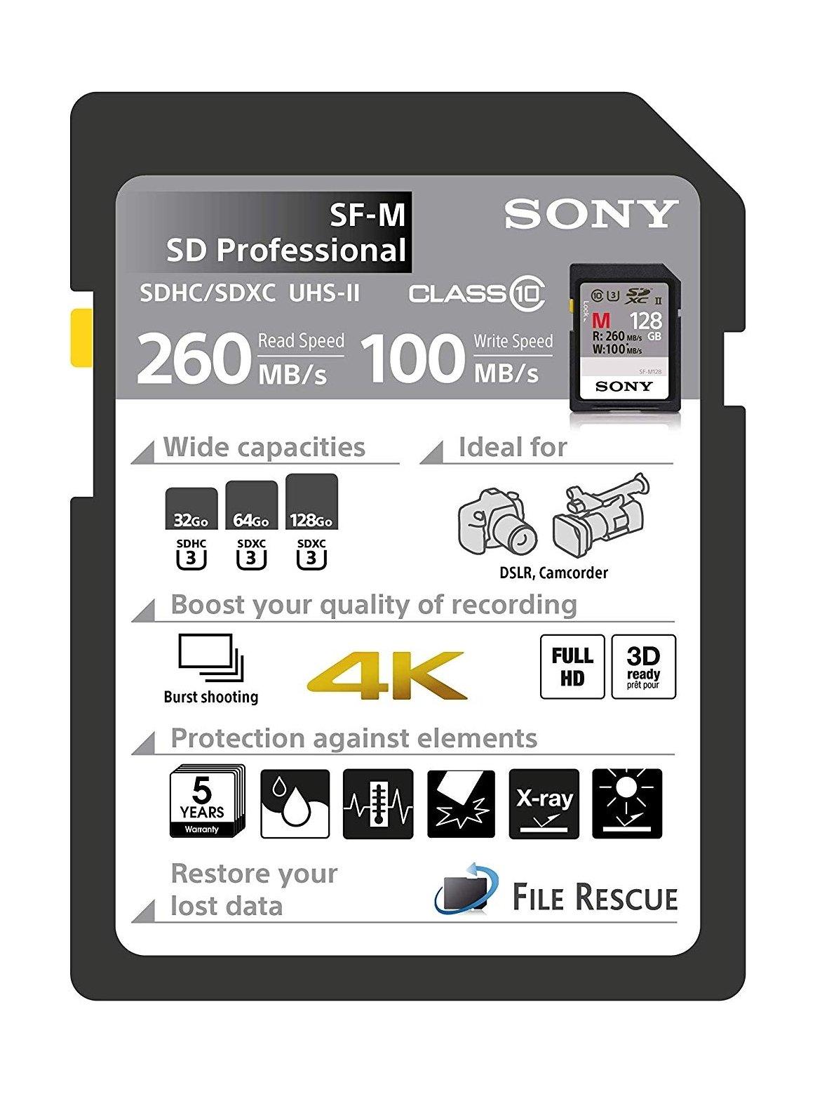 Sony UHSII SD CL10 Memory Card Xcite Kuwait