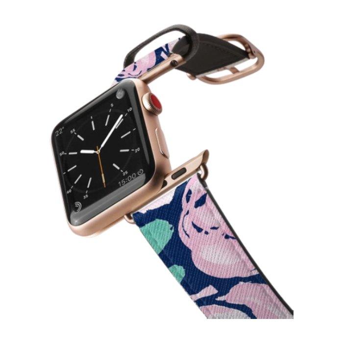 Casetify 42mm Apple Watch Aluminum Gold Leather Band in Kuwait Buy