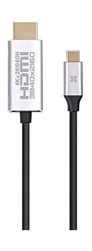 Promate USBC to HDMI Audio Video Cable 1.8Meters Grey