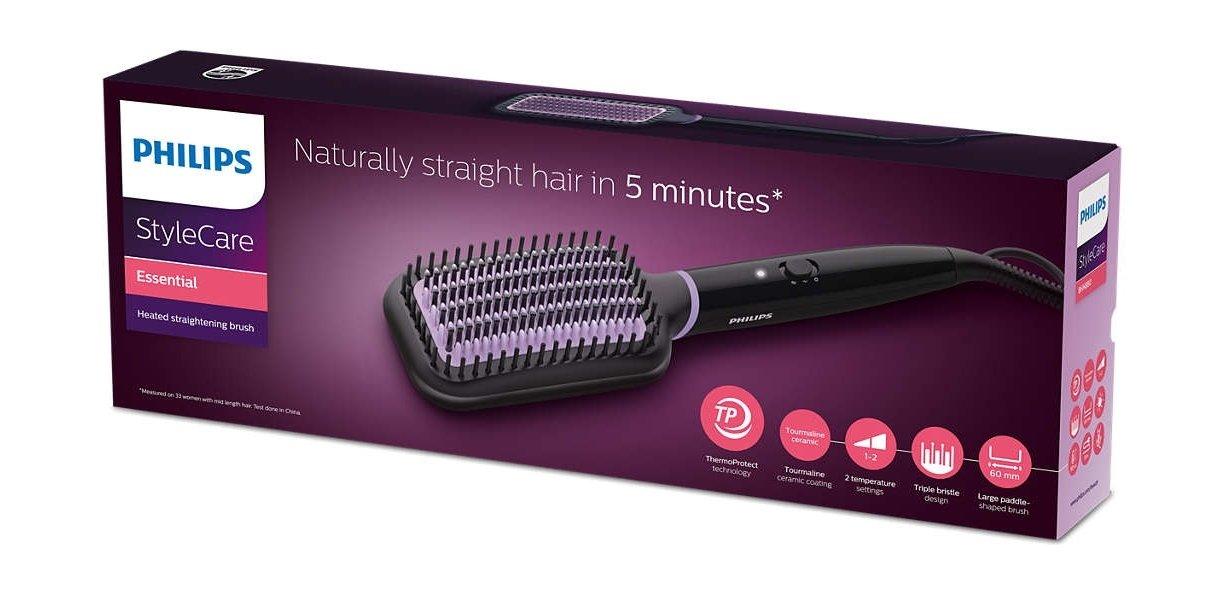 Philips Heated Straightening Hair Brush BHH880/03 Xcite Kuwait