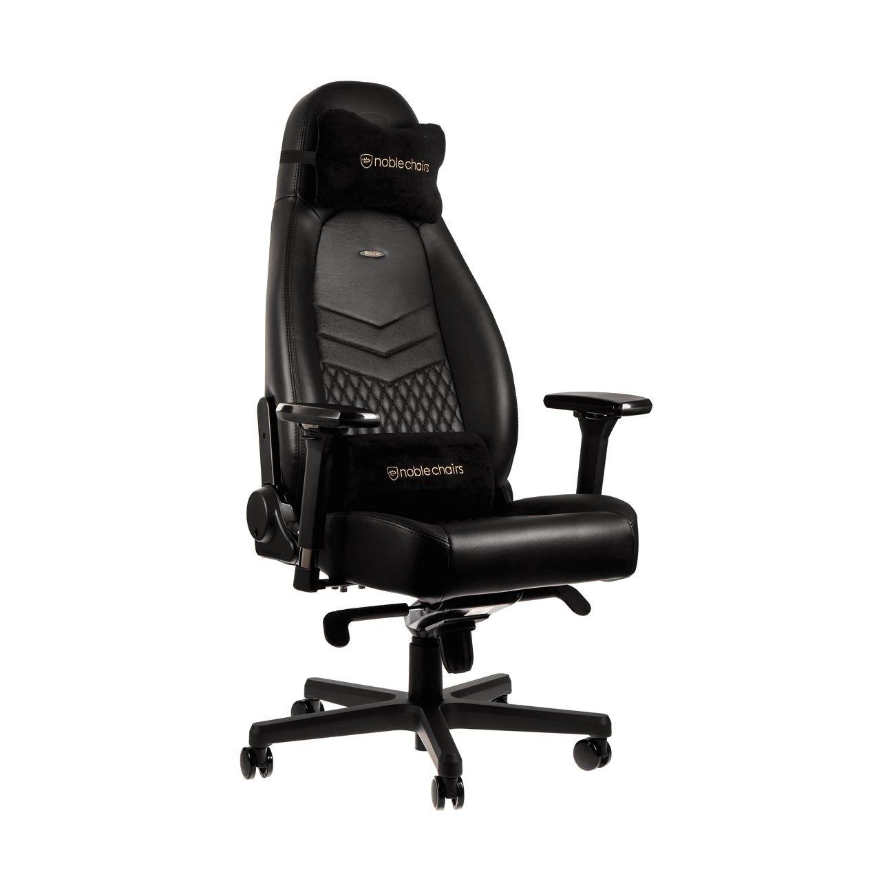 Noblechairs Icon Real Leather Gaming Chair Black Price in Kuwait Xcite