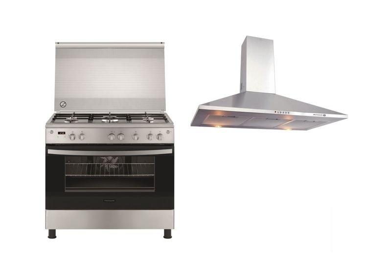 Frigidaire 90x60 5Burner FreeStanding Gas Cooker + Frigidaire 90cm
