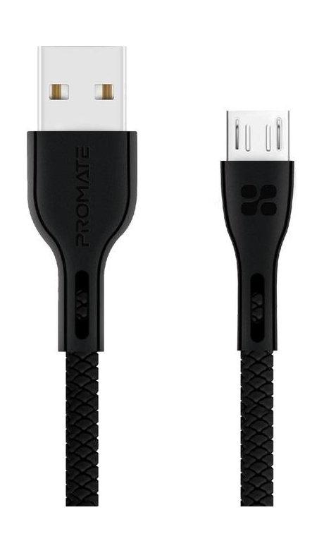 Promate PowerBeamM 1.2m AntiTangle Micro USB to USB 2.0 Cable Price