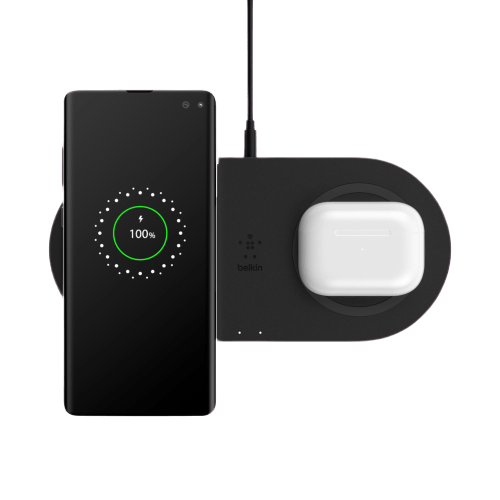 Belkin BOOST CHARGE 2x10W Dual Fast Wireless Charging Pads xcite kuwait