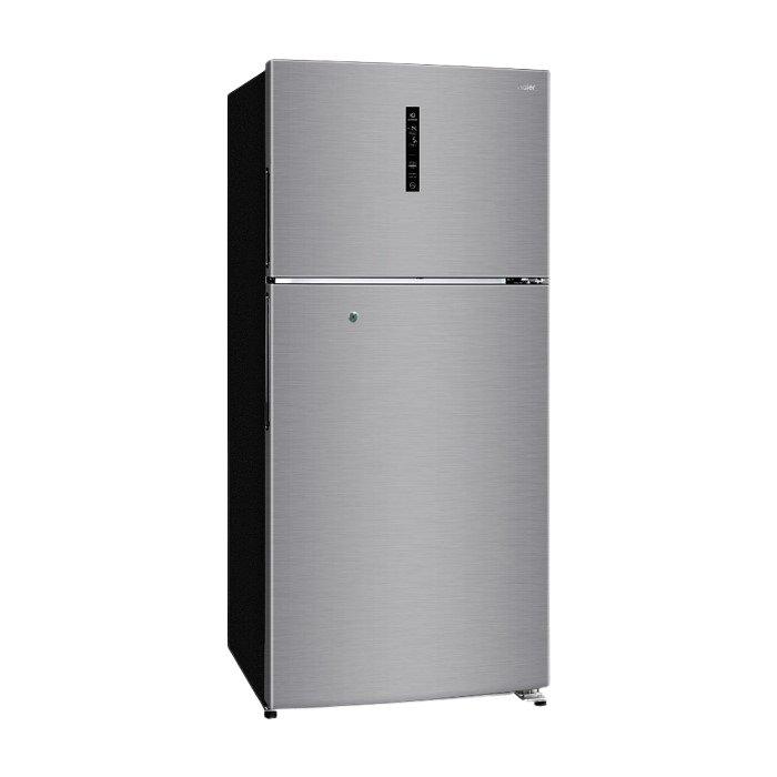 Haier 27 cft top mount refrigerator (hrf780fpi dp) silver price in