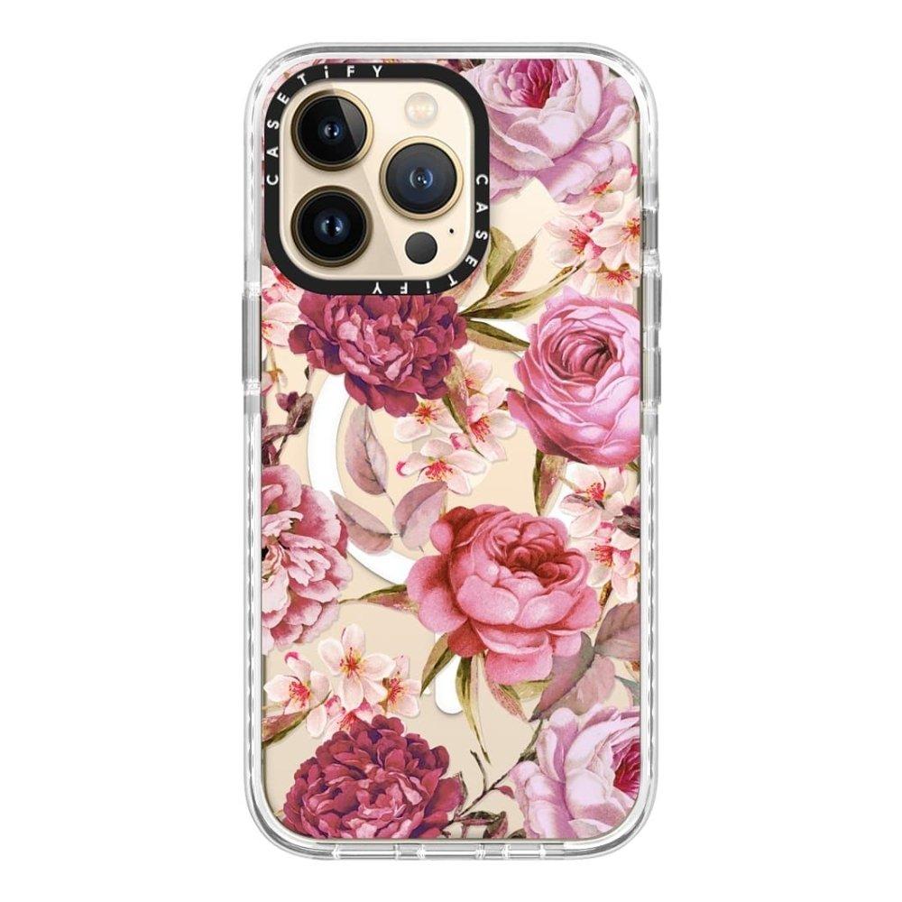 Casetify magsafe case for iphone 13 pro pink rose floral price in