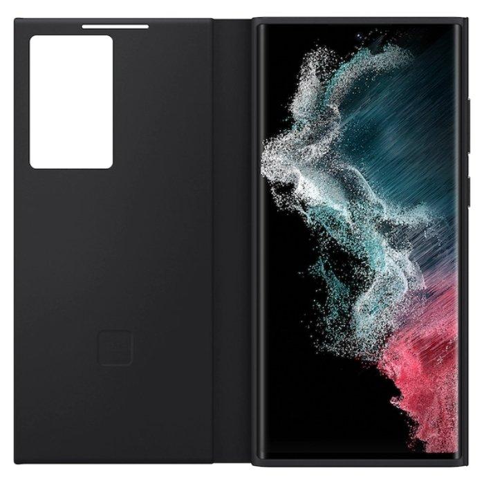 Samsung Galaxy S22 Ultra Smart Clear View Cover Black