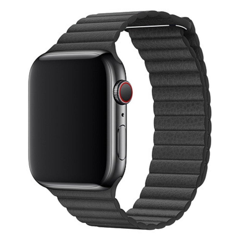 EQ Leather Strap For Apple Watch 41mm Black in Kuwait Buy
