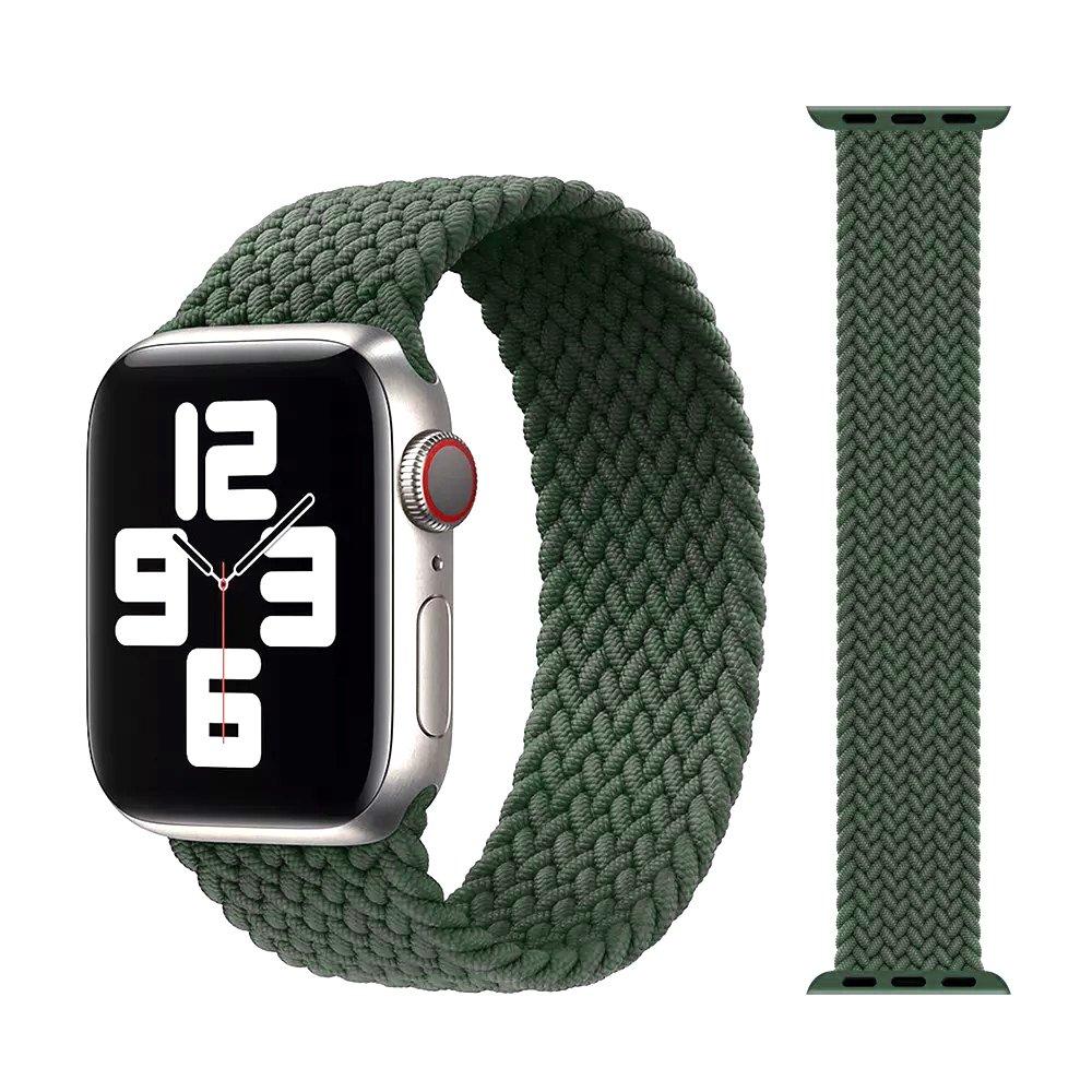 EQ Nylon Woven Strap For Apple Watch 45mm Green in Kuwait
