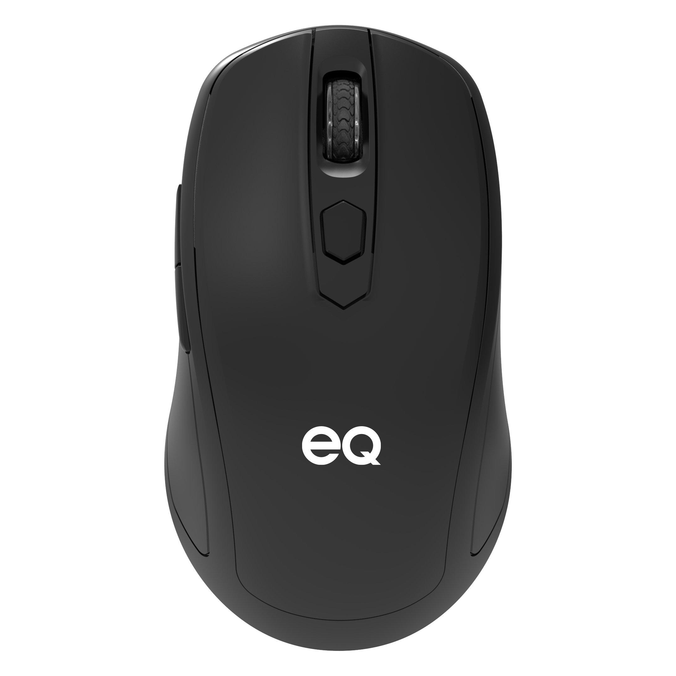 EQ X2 6D Silent Wireless Mouse, 2.4G Black Xcite Kuwait